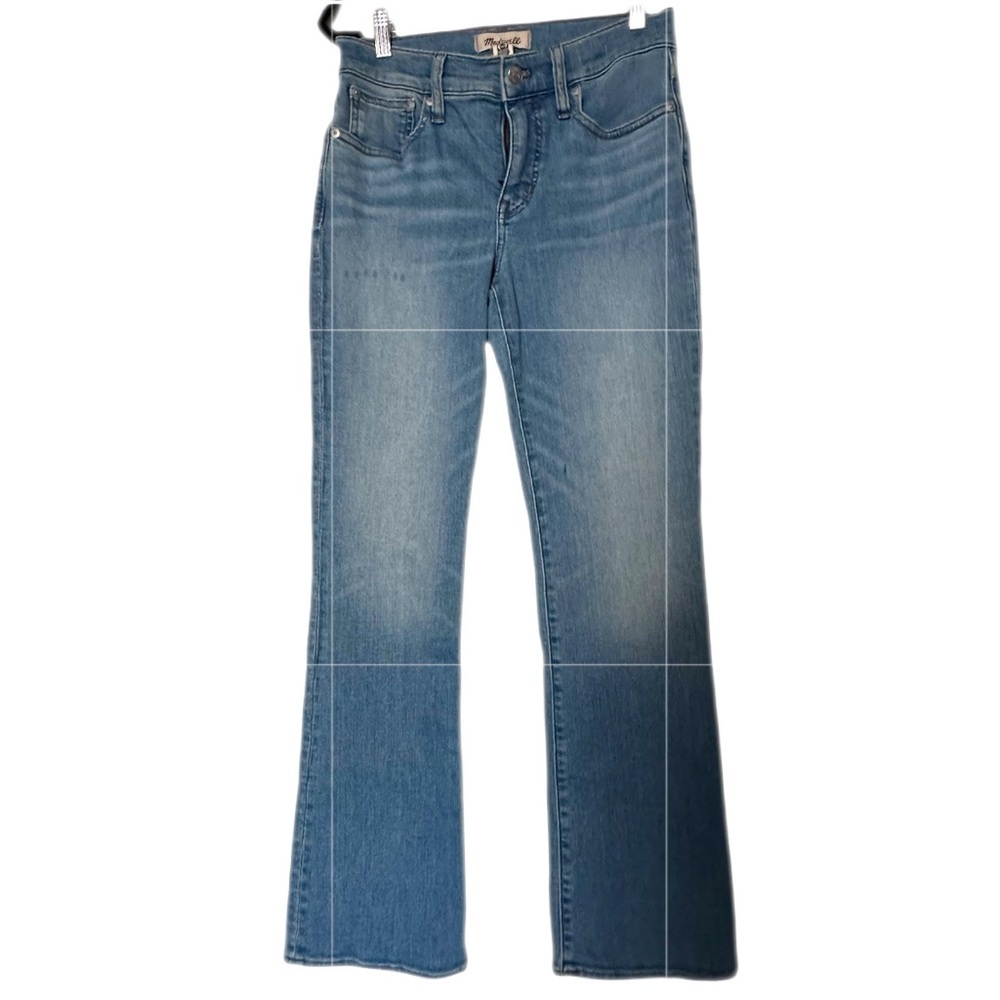 Madewell Kick Out Jeans Women's 26 Blue Stretch Denim Mid Rise Bootcut Pant - Picture 2 of 12